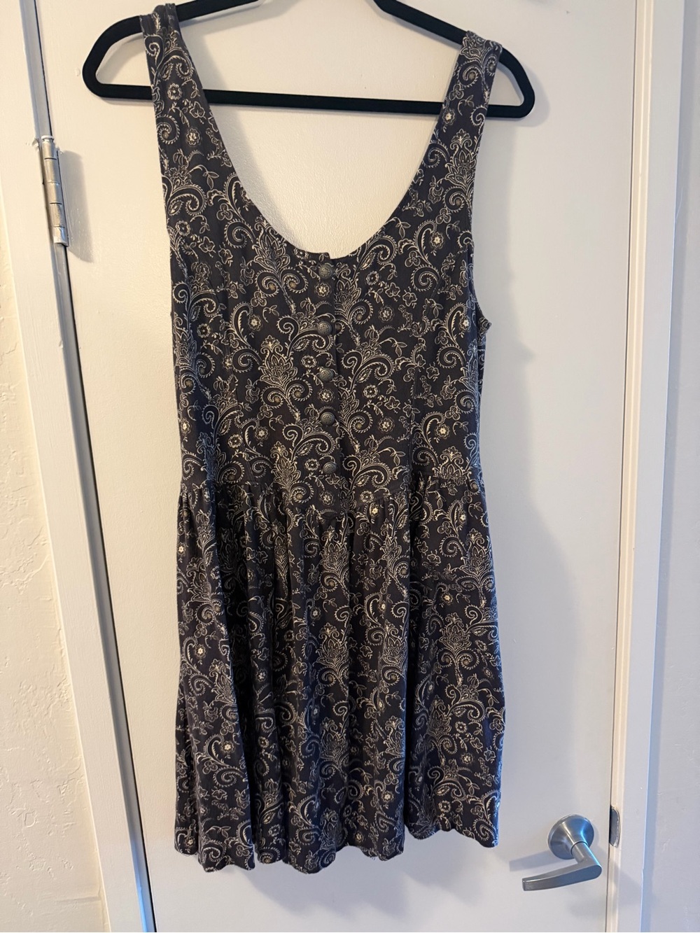 Free People Paisley Mini Dress with Cream Print